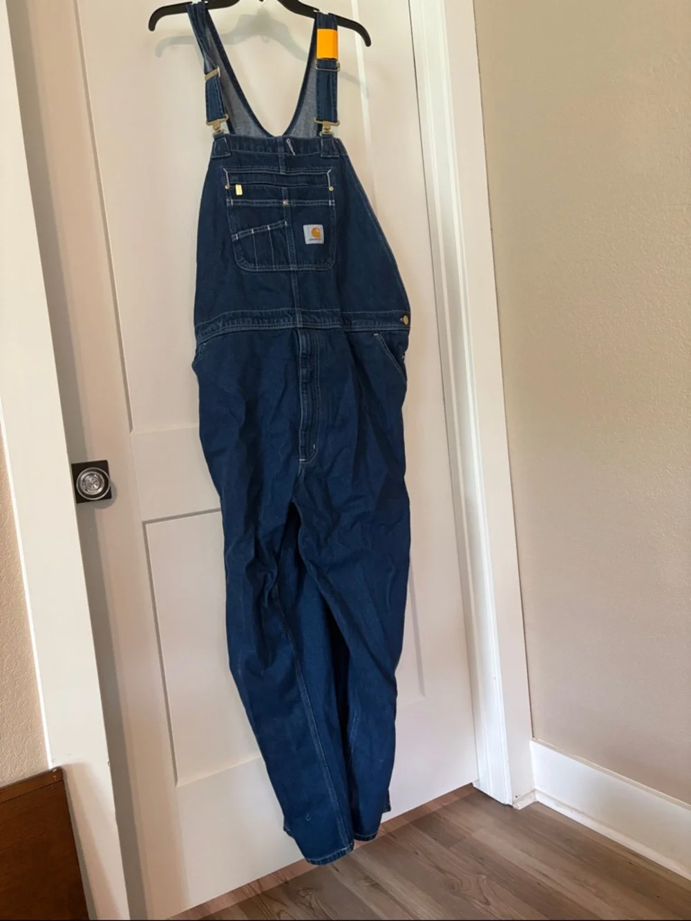 Carhartt Indigo Blue Denim Work Overalls - Picture 1 of 5